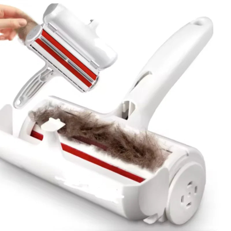 Pet Hair Remover Roller Dog & Cat Fur Remover with Self-Cleaning Base Efficient Animal Hair Removal Tool for Home Cleaning