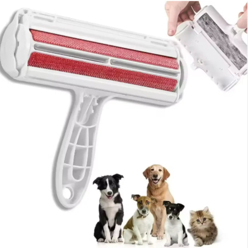 Pet Hair Remover Roller Dog & Cat Fur Remover with Self-Cleaning Base Efficient Animal Hair Removal Tool for Home Cleaning