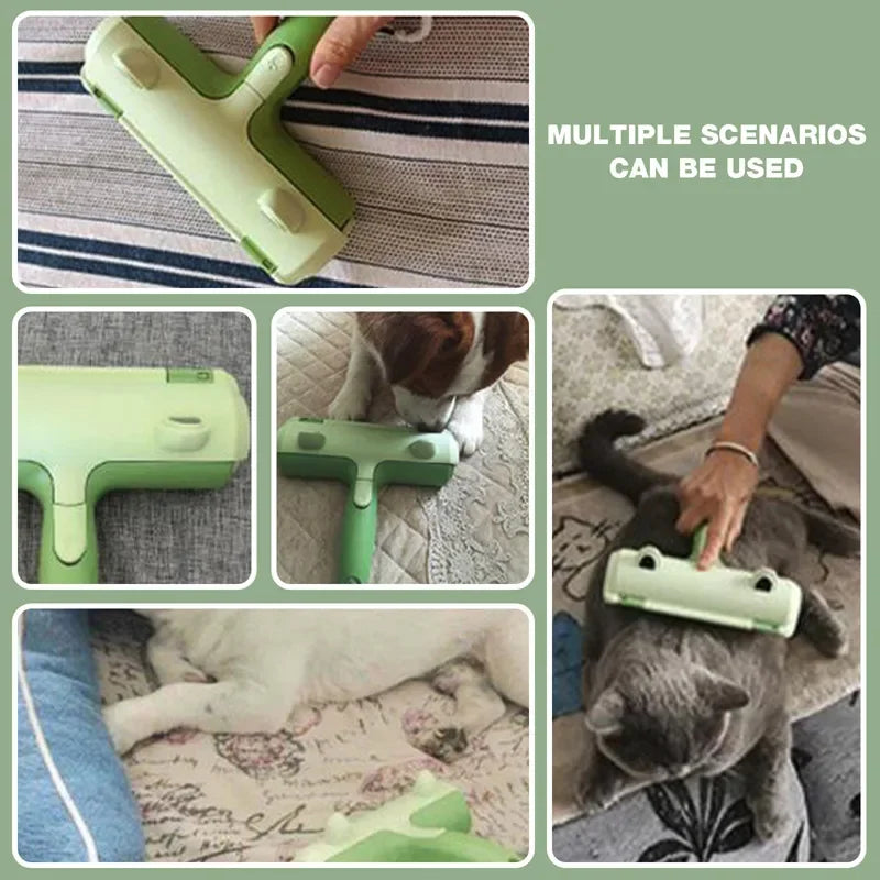 Pet Hair Remover Roller - Dog & Cat Fur Remover with Self-Cleaning Base - Efficient Animal Hair Removal Tool - Perfect for Furni
