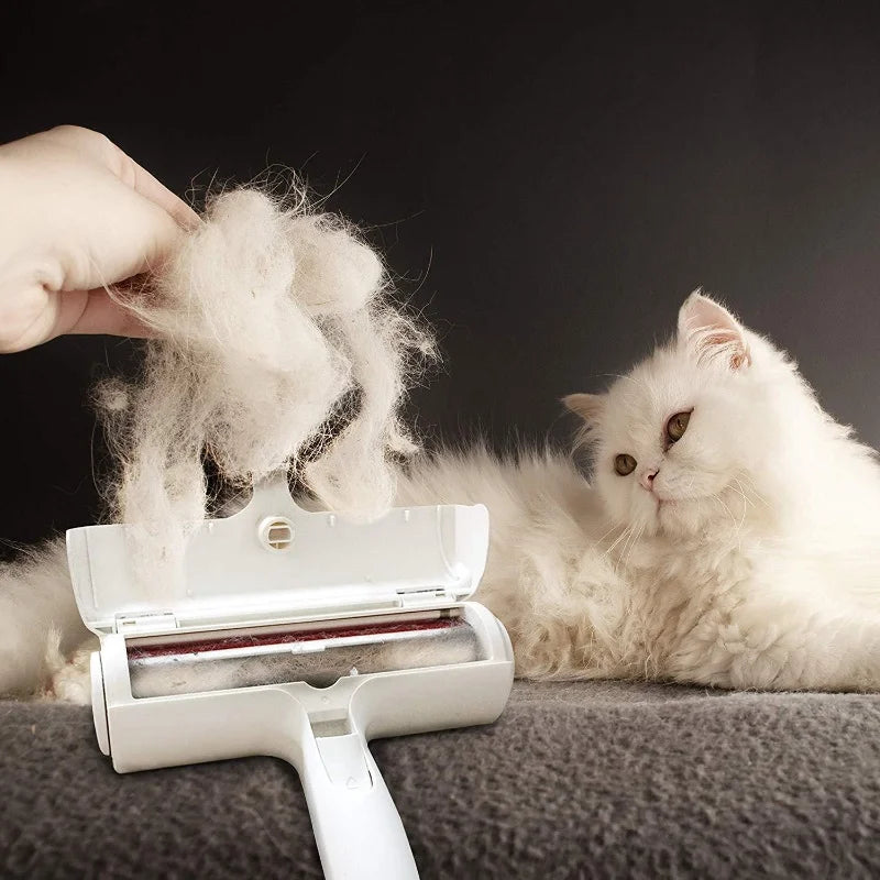 Pet Hair Remover Roller Dog & Cat Fur Remover with Self-Cleaning Base Efficient Animal Hair Removal Tool for Home Cleaning